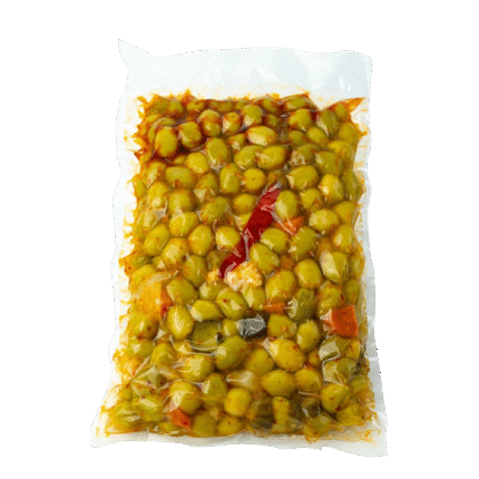 Olives blanches à la harissa 1KG