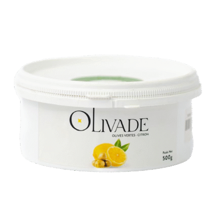 Olivade – Olives Vertes au Citron – Pot 500 g