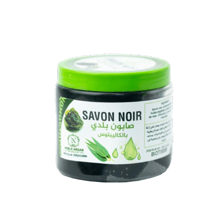 Savon Noir Beldi à l’Eucalyptus – Purifiant & Revitalisant – Noble Argan - 250g